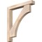 Ekena Millwork Westlake Block Smooth Bracket w/ Offset Brace, Douglas Fir, 5 1/2"W x 36"D x 40"H BKT0604X36X40WTL05SDF - alternate 1